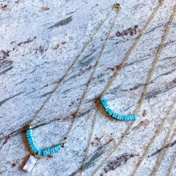 Druzy & Turquoise Necklace - Picture 4 of 13